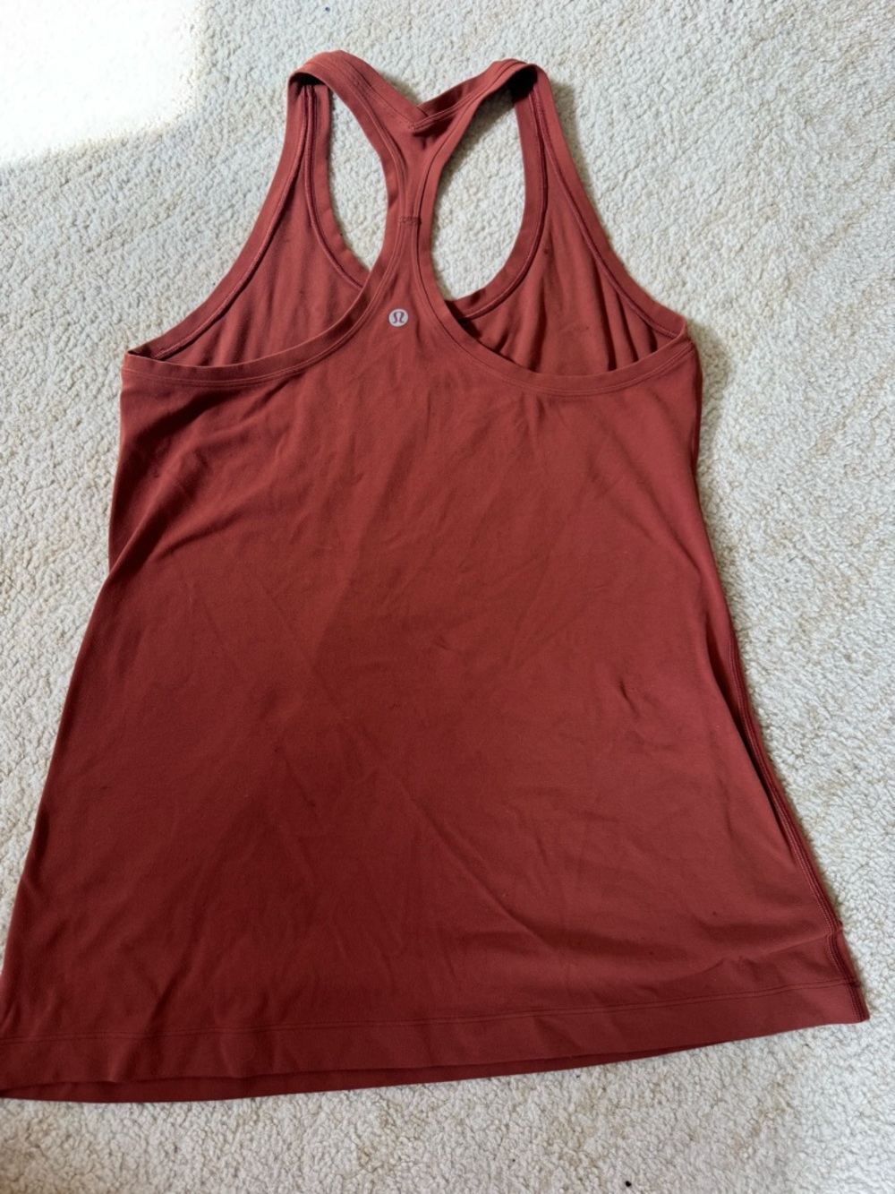 Women’s Racerback Tank Top - Rust Red - Picture 2 of 2